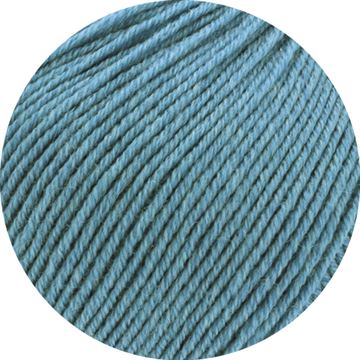 Cool Wool Mélange (GOTS) - 126 - Mørk Turkis meleret
